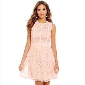 GIANNI BINI Blush Pink lace dress